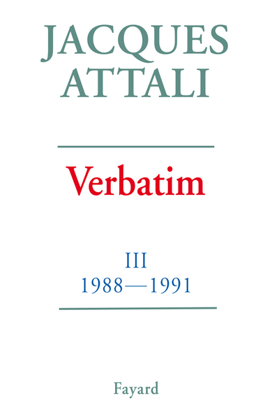 Verbatim, Chronique des années 1988-1991 (9782213594248-front-cover)