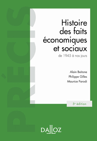 Histoire des faits économiques et sociaux de 1945 à nos jours. 5e éd. (9782247207619-front-cover)