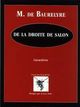 De la Droite de Salon (9782911803239-front-cover)