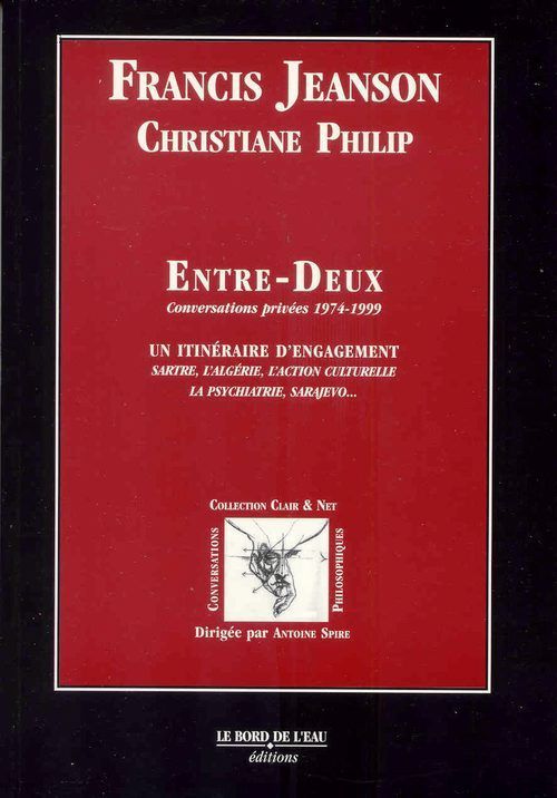 Entre Deux, Conversations Privees 1974-1999 (9782911803086-front-cover)