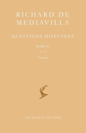 Questions disputées. Tome VI: Questions 38-45. L'Homme (9782251610085-front-cover)