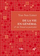 De la Vie en général et du Travail en particulier (9782251690056-front-cover)