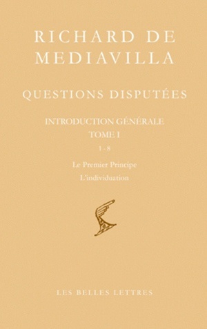 Questions disputées. Introduction générale Tome I: Questions 1-8. Le Premier Principe. L'individuation (9782251610030-front-cover)