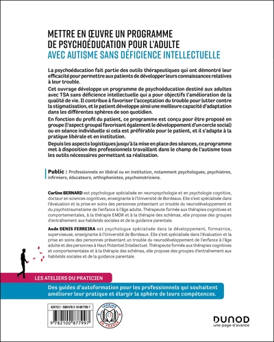 Mettre en oeuvre un programme de psychoéducation pour l'adulte avec autisme sans déficience, Programme FOCUS - Mieux vivre avec  (9782100877997-back-cover)