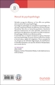 Manuel de psychopathologie (9782100873913-back-cover)