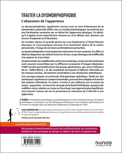 Traiter la dysmorphophobie - 2e éd., L'obsession de l'apparence (9782100871520-back-cover)