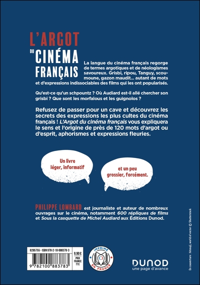 L'Argot du cinéma français, Corniauds, barbouzes, ripoux & Cie (9782100883783-back-cover)