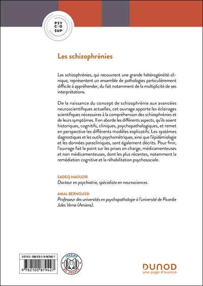 Les schizophrénies - 4e éd. (9782100879427-back-cover)