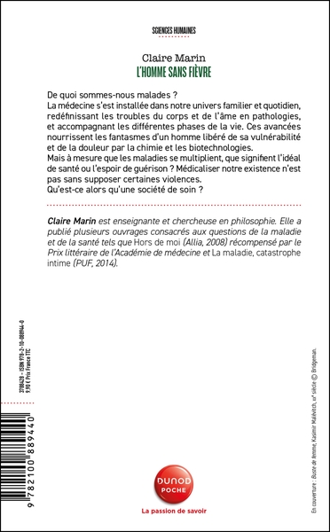 L'homme sans fièvre (9782100889440-back-cover)