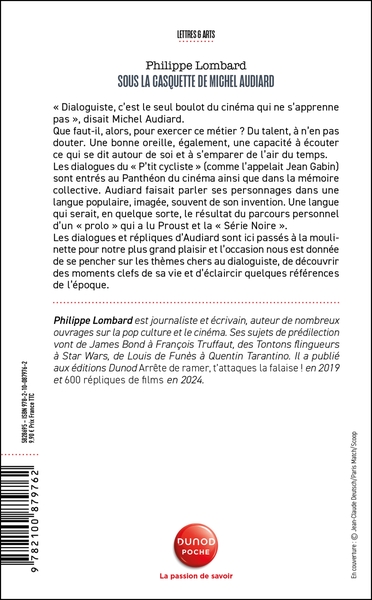 Sous la casquette de Michel Audiard, Les secrets de ses grandes répliques : mais où allait-il chercher tout ça ? (9782100879762-back-cover)