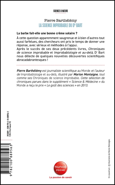 La science improbable du Dr Bart (9782100889563-back-cover)
