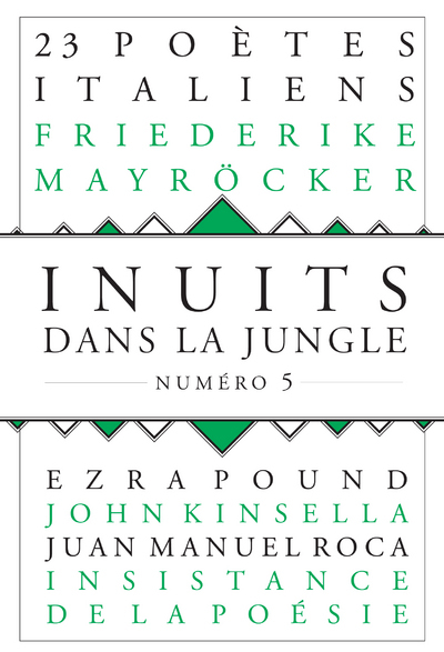 Inuits dans la jungle - numéro 5 7 poètes italiens d'aujourd'hui (9782859209551-front-cover)