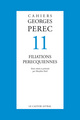 Cahiers Georges Perec - numéro 11 Filiations perecquiennes (9782859208660-front-cover)