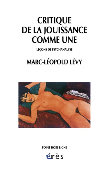 CRITIQUE DE LA JOUISSANCE COMME UNE (9782749202037-front-cover)