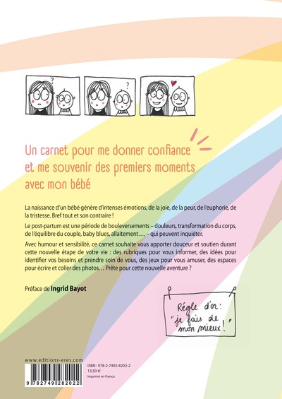 Le carnet de mon post-partum, Un journal de bord pour m'accompagner jour après jour (9782749282022-back-cover)
