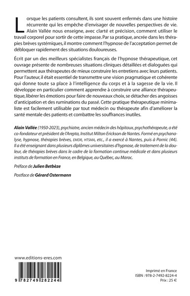 Hypnose de l'acceptation, Laisser s'écouler la sensation de l'émotion (9782749282244-back-cover)