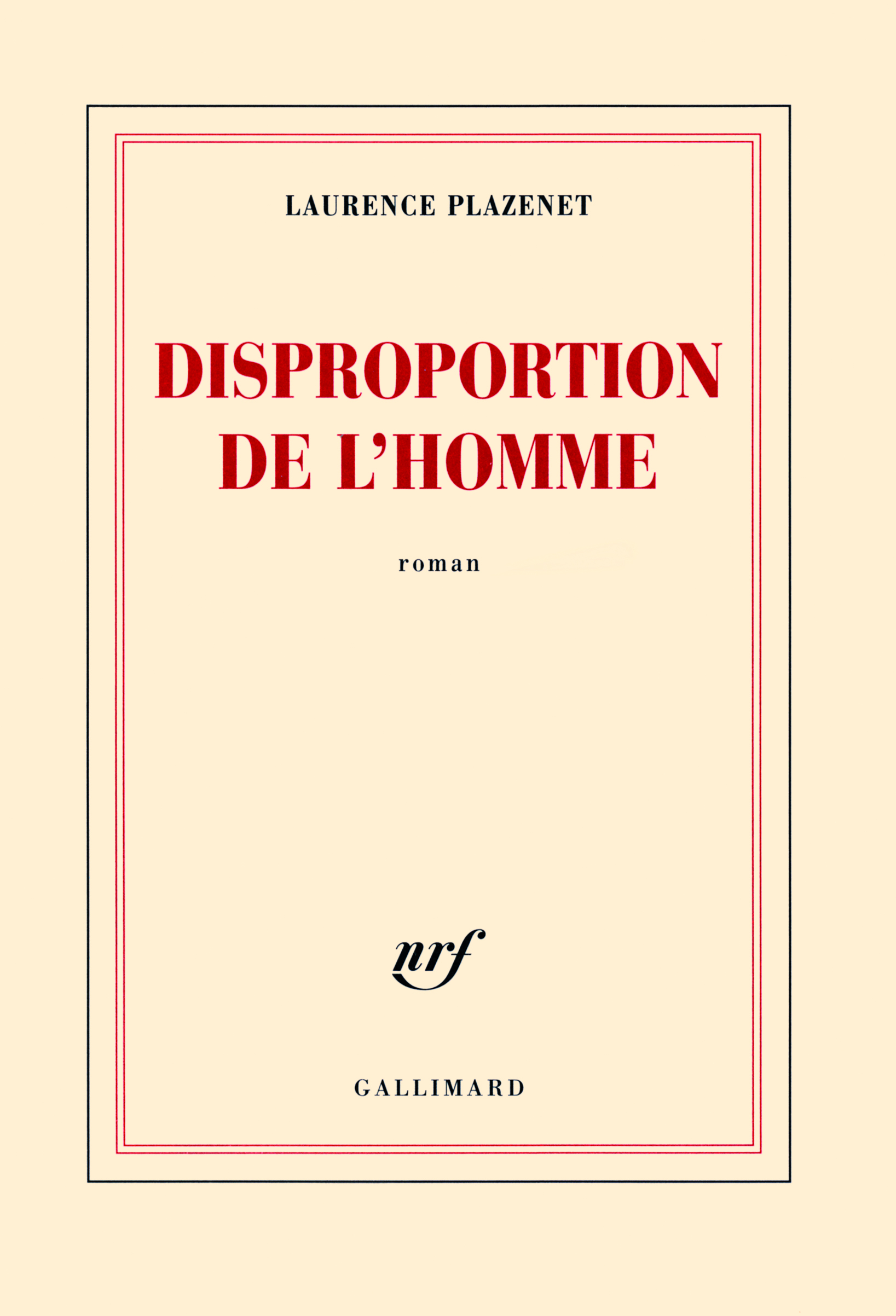 Disproportion de l'homme (9782070130917-front-cover)