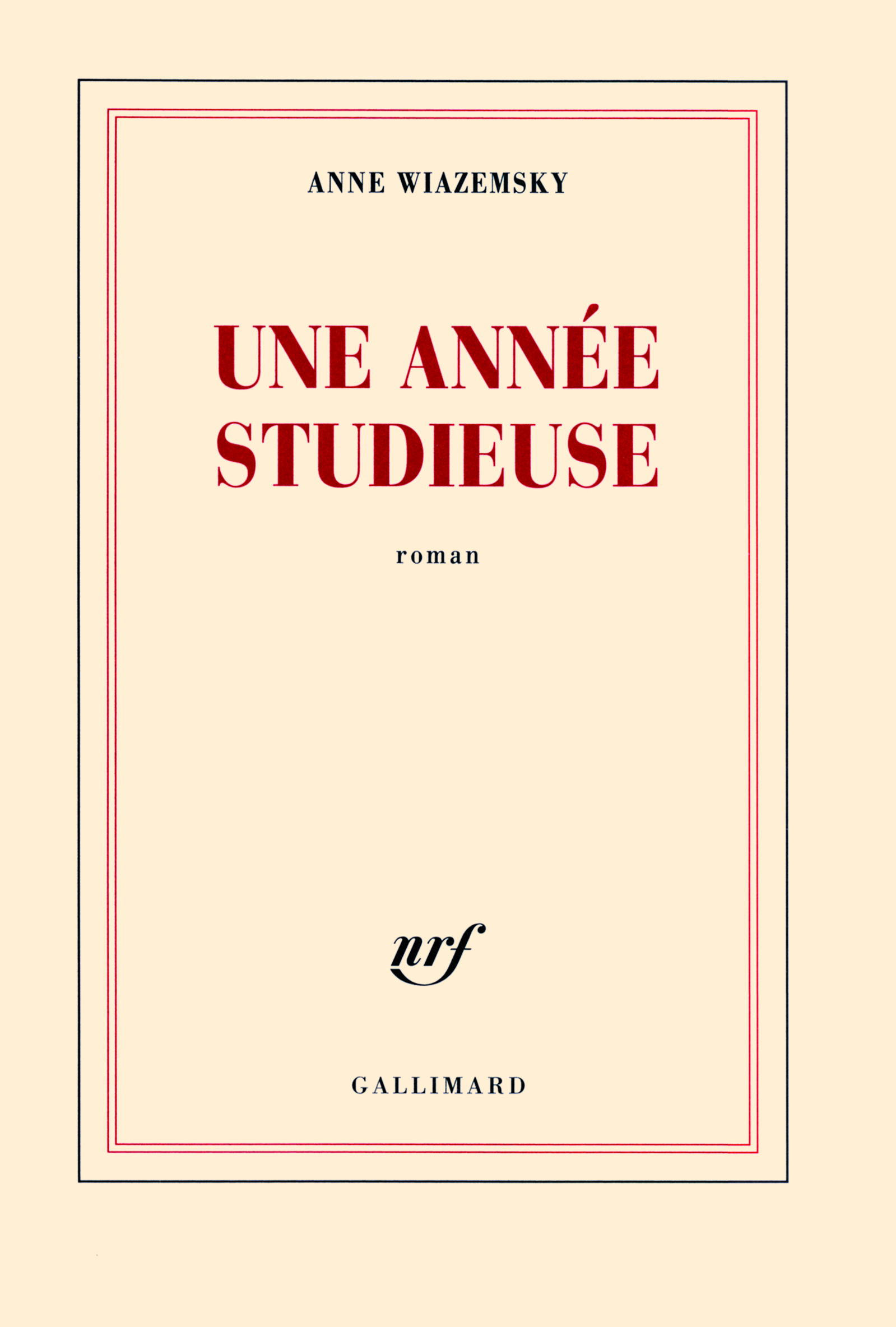 Une année studieuse (9782070126705-front-cover)