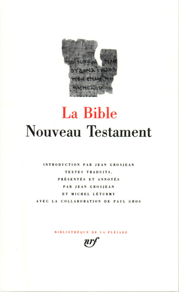 La Bible, Nouveau Testament (9782070106431-front-cover)