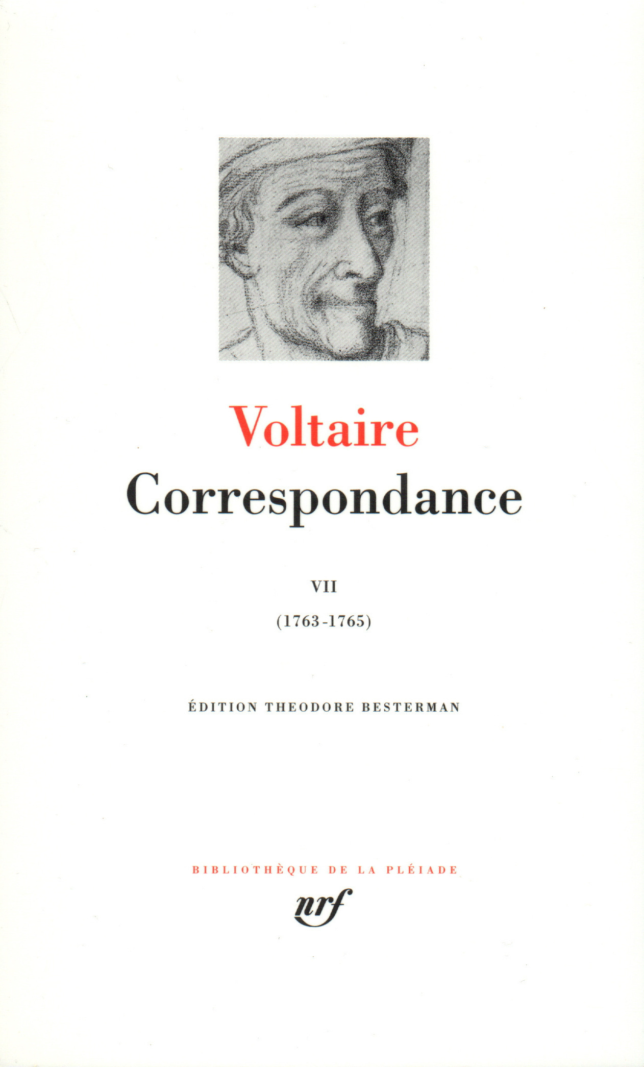 Correspondance, Janvier 1763 - Mars 1765 (9782070109920-front-cover)