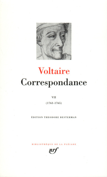 Correspondance, Janvier 1763 - Mars 1765 (9782070109920-front-cover)