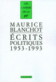 Écrits politiques, (1953-1993) (9782070120901-front-cover)