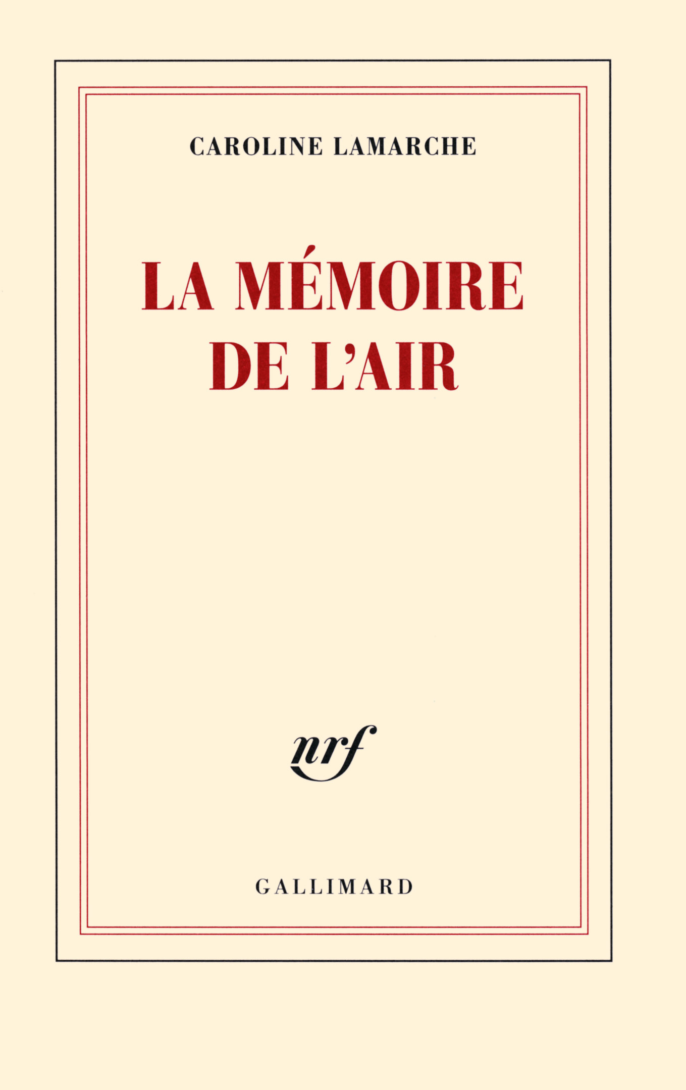 La mémoire de l'air (9782070142538-front-cover)