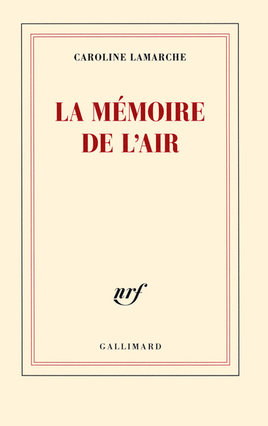 La mémoire de l'air (9782070142538-front-cover)