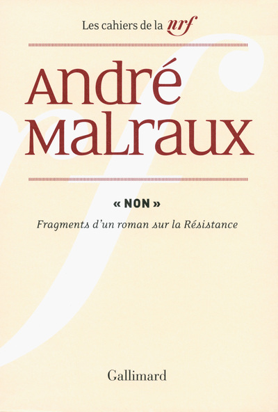 "Non", Fragments d'un roman sur la Résistance (9782070140558-front-cover)