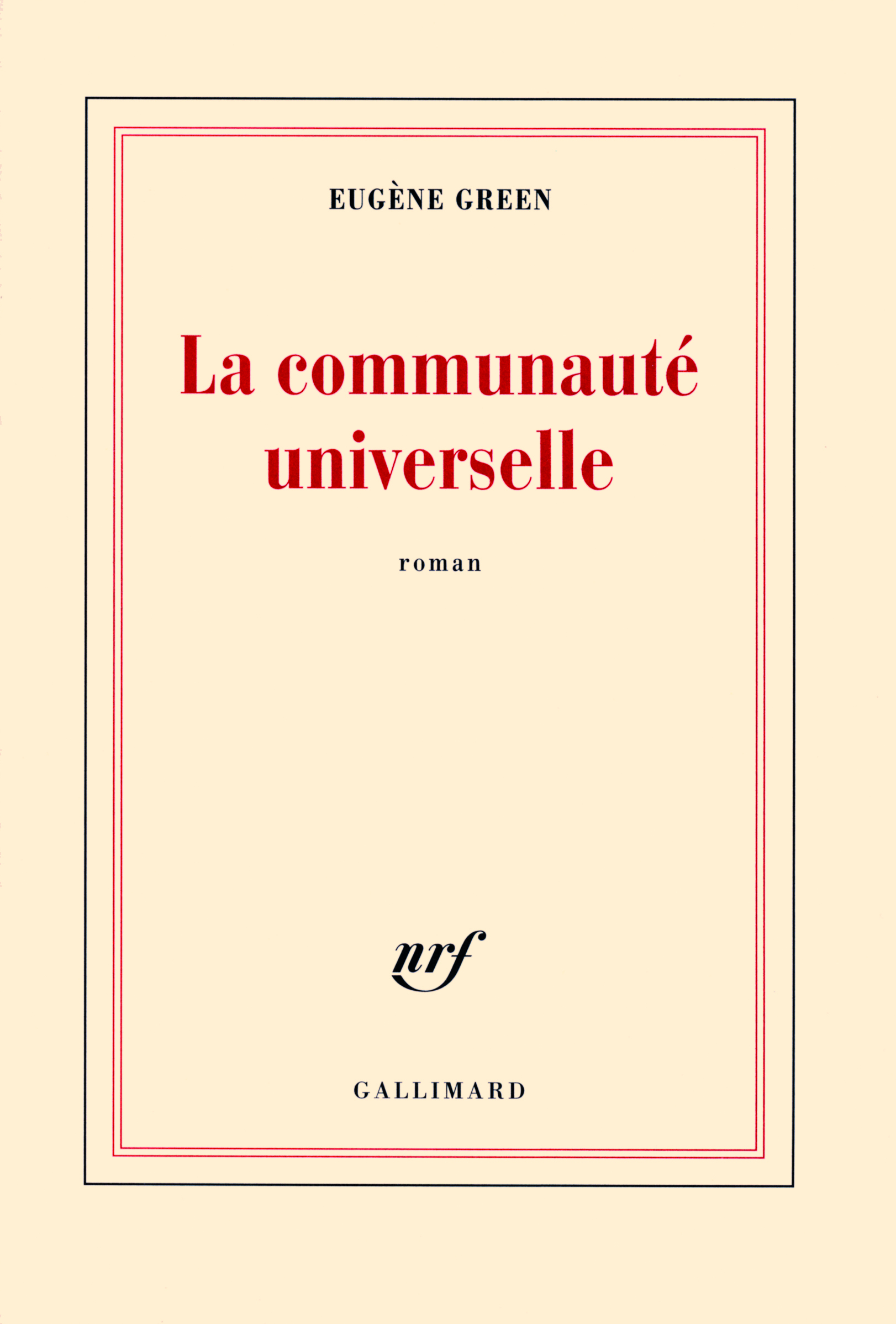 La communauté universelle (9782070133215-front-cover)