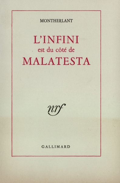 L'Infini est du côté de Malatesta (9782070171323-front-cover)