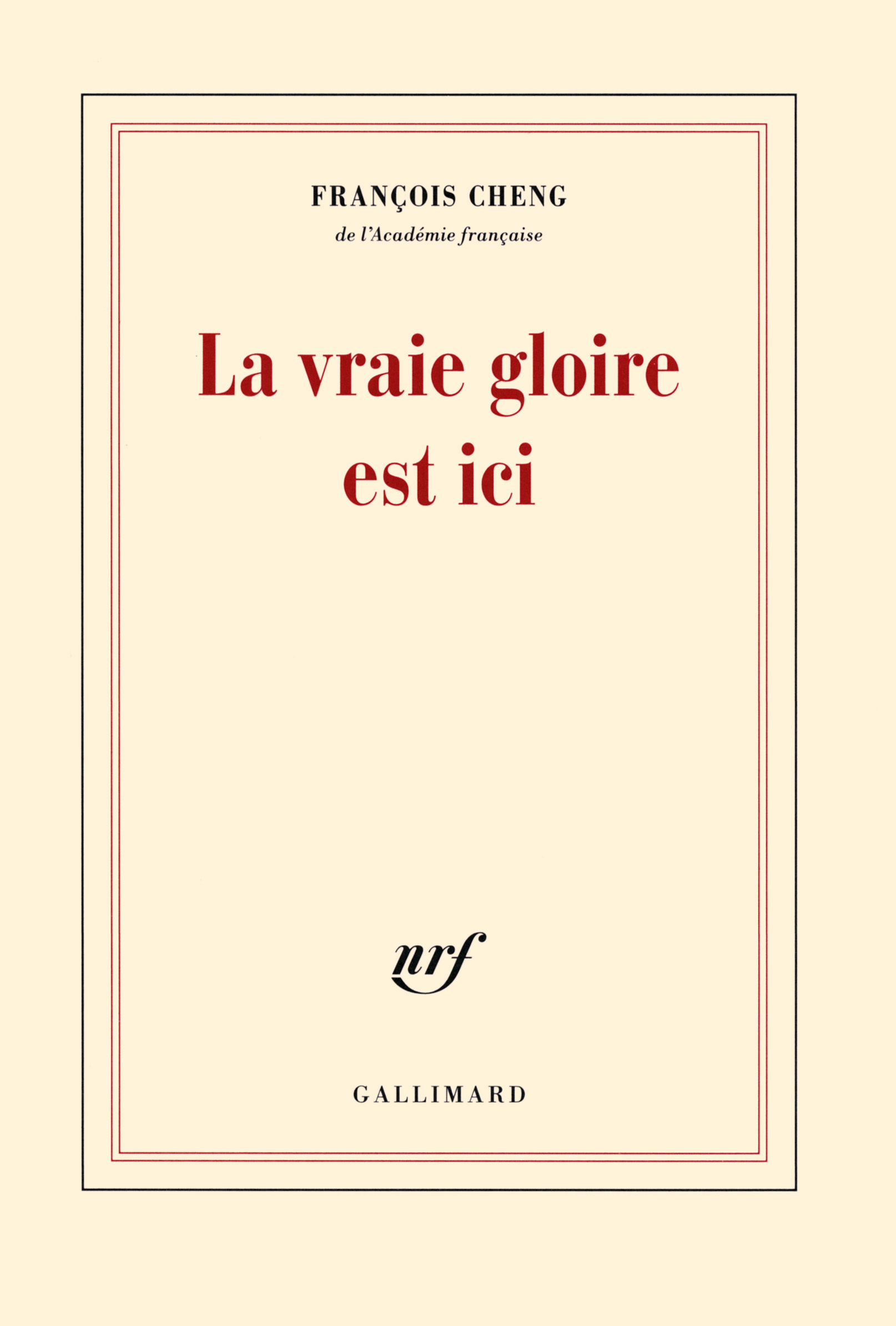 La vraie gloire est ici (9782070112081-front-cover)