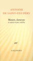 Manon, danseuse et autres textes inédits (9782070119295-front-cover)