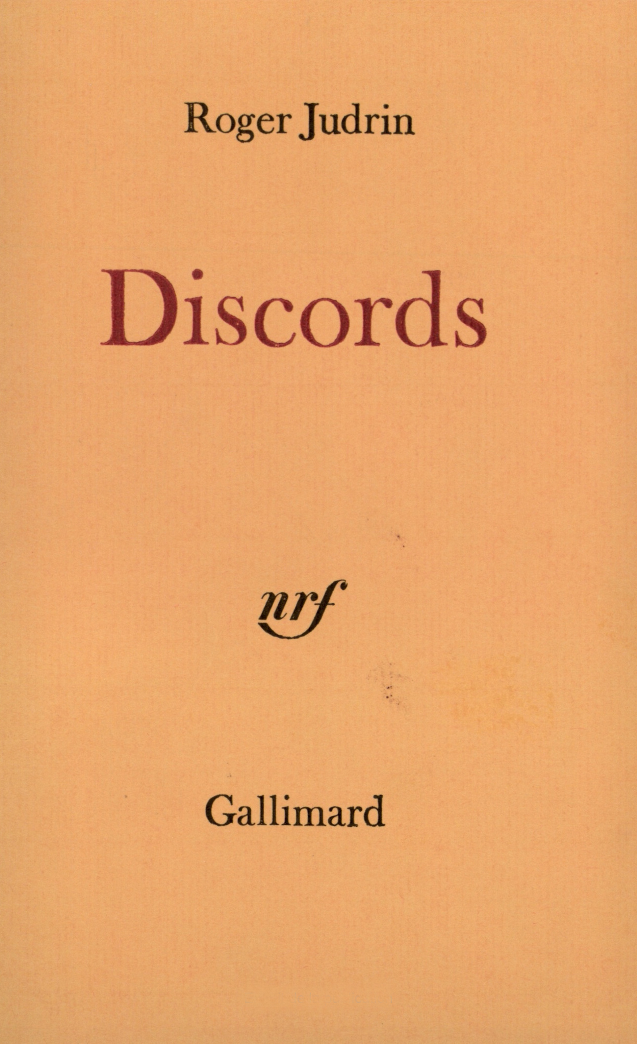 Discords (9782070107308-front-cover)
