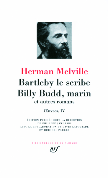 Bartleby le scribe - Billy Budd, marin et autres romans (9782070118069-front-cover)