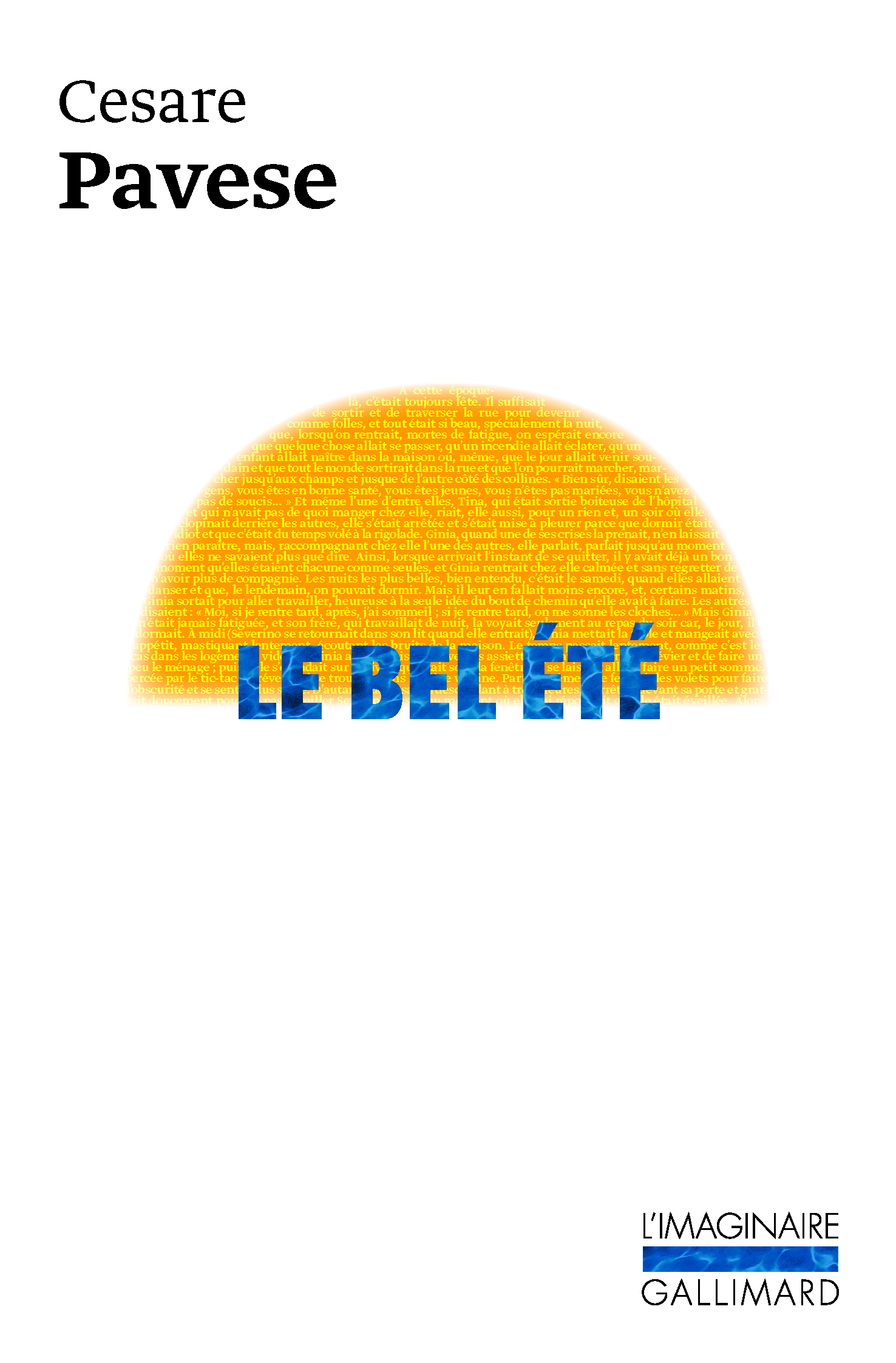 Le bel été, Trois romans (9782070146741-front-cover)