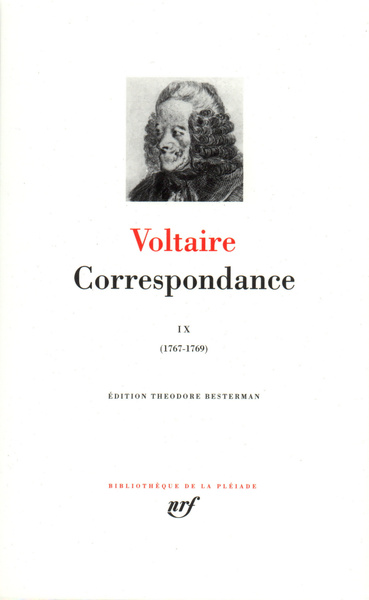 Correspondance, Juillet 1767 - Septembre 1769 (9782070110742-front-cover)