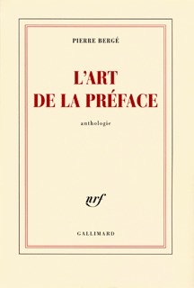 L'art de la préface (9782070122813-front-cover)