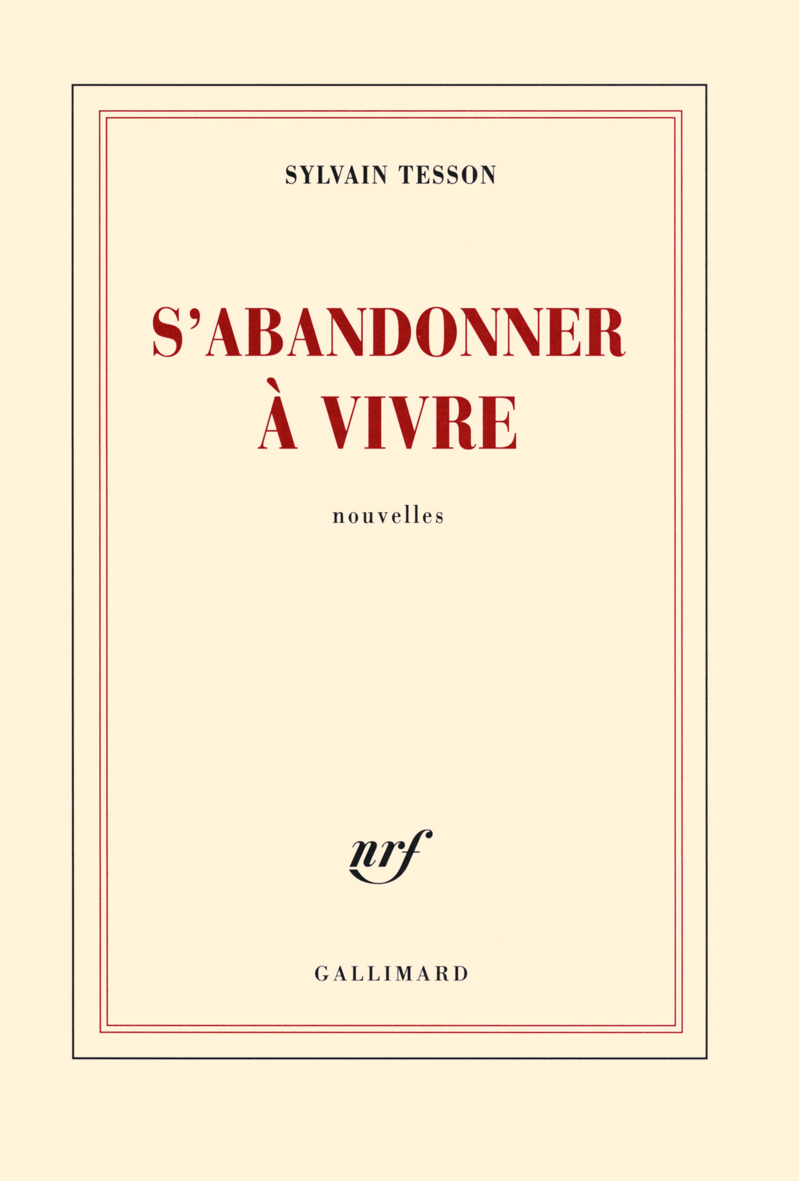 S'abandonner à vivre (9782070144242-front-cover)