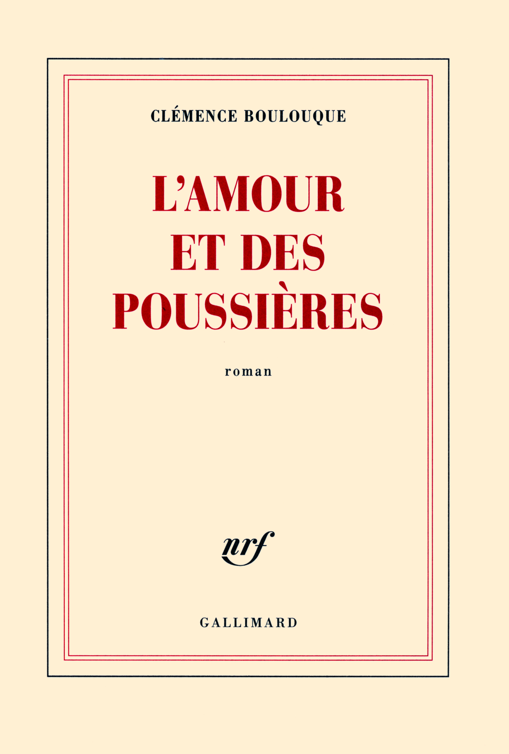 L'amour et des poussières (9782070135158-front-cover)