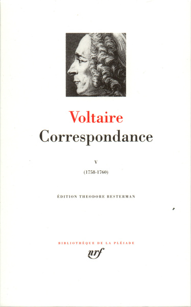 Correspondance, Janvier 1758 - Septembre 1760 (9782070109524-front-cover)