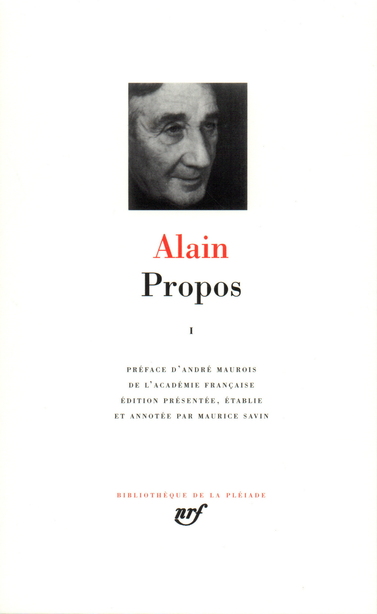 Propos, (1906-1936) (9782070100033-front-cover)
