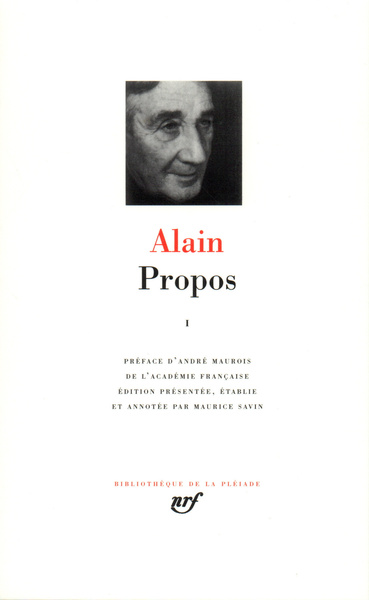 Propos, (1906-1936) (9782070100033-front-cover)