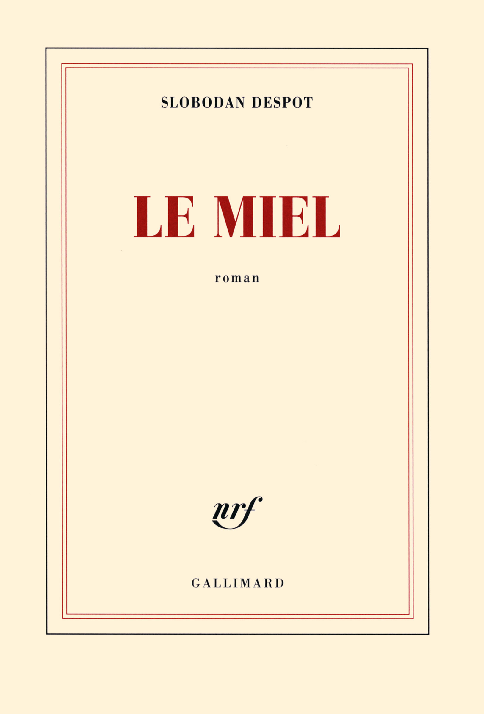 Le miel (9782070142842-front-cover)