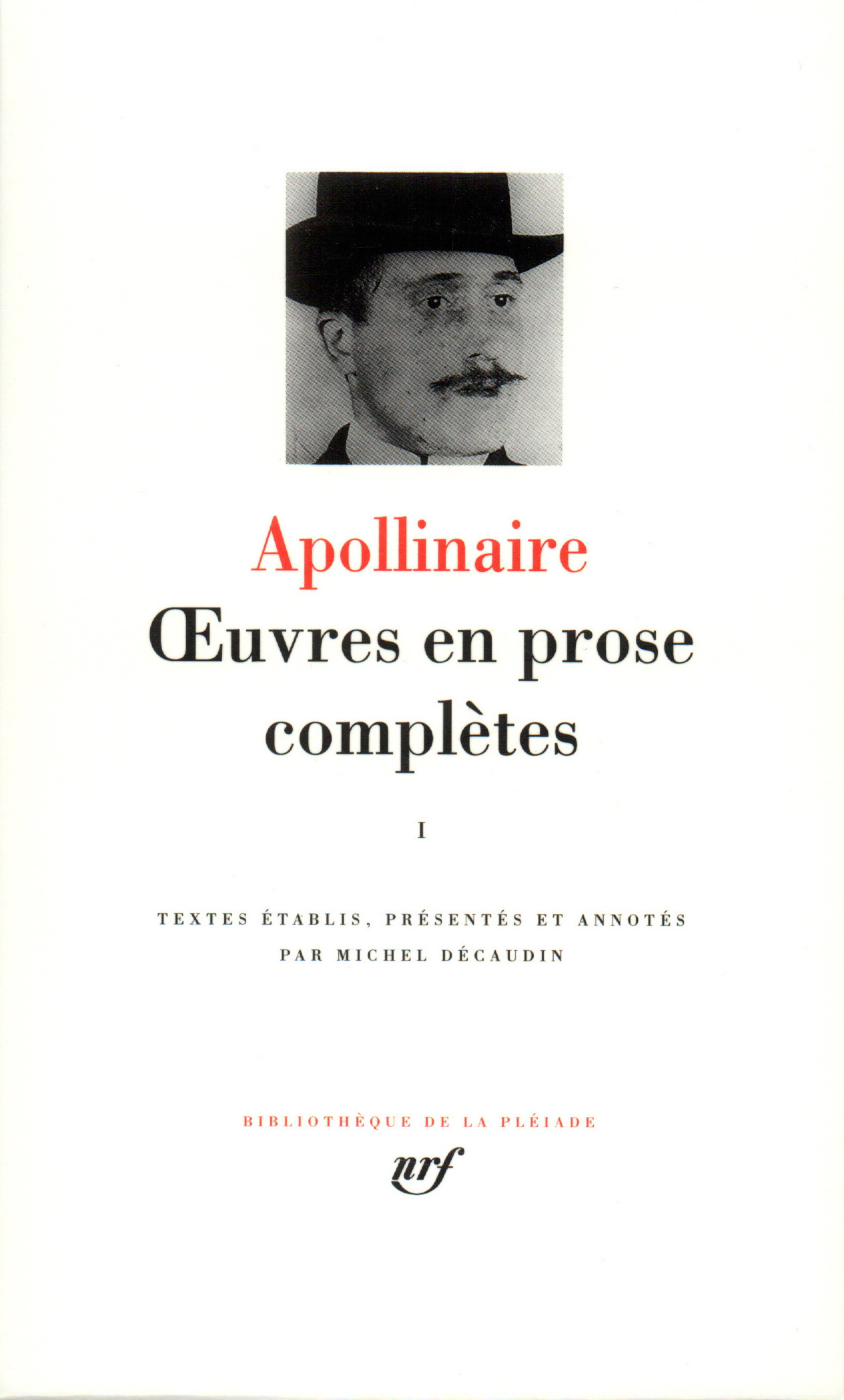 Œuvres en prose complètes (9782070108282-front-cover)