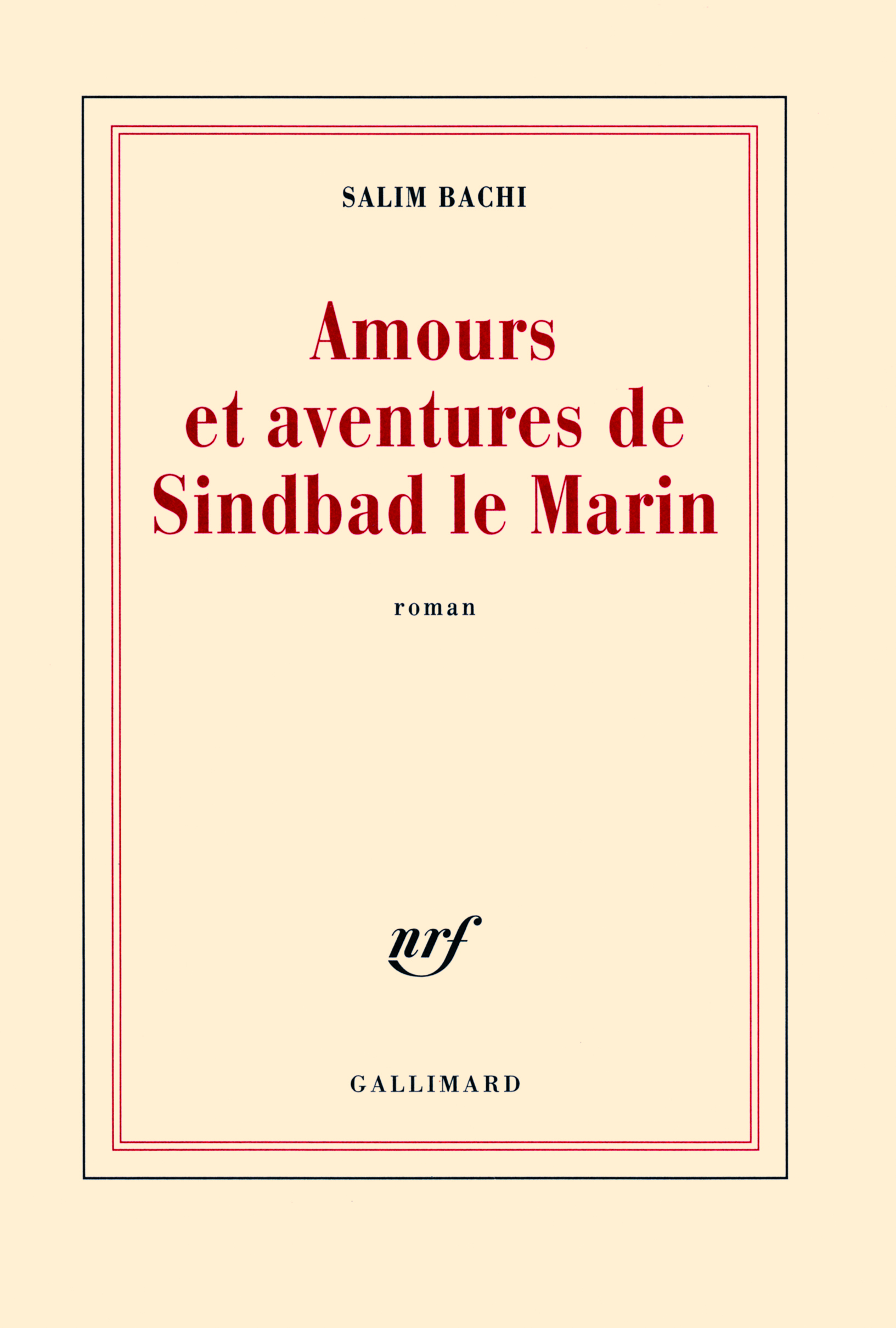 Amours et aventures de Sindbad le Marin (9782070125388-front-cover)