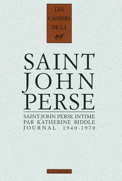 Saint-John Perse intime, Journal inédit d'une amie américaine (1940-1970) (9782070133024-front-cover)