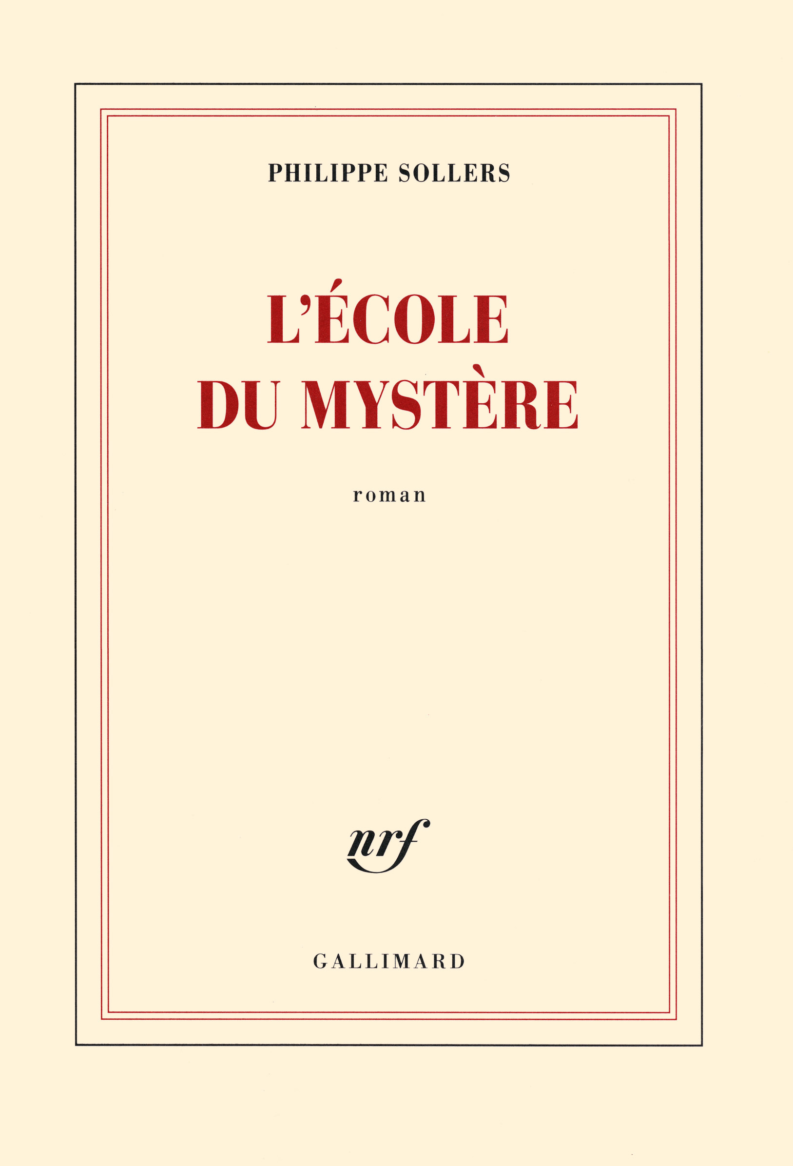 L'École du Mystère (9782070143290-front-cover)