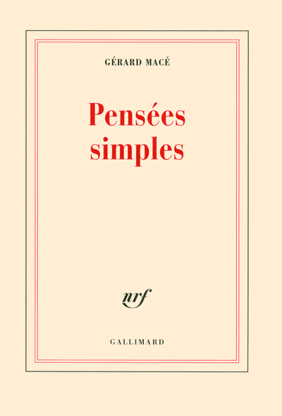 Pensées simples (9782070131594-front-cover)