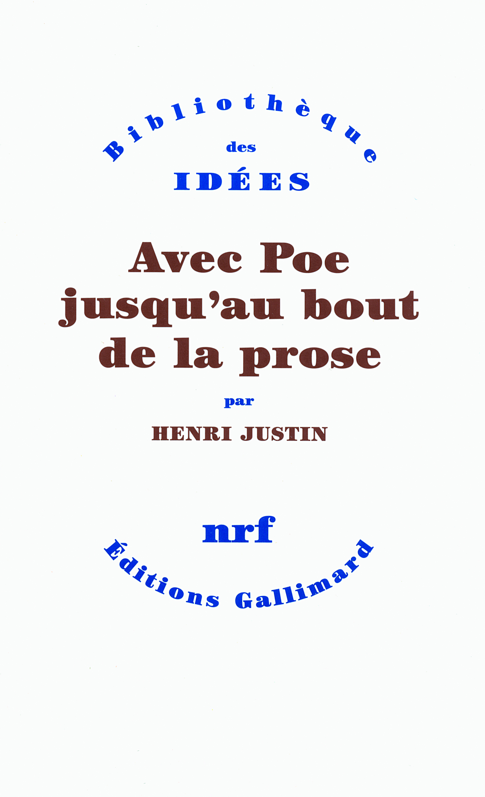 Avec Poe jusqu'au bout de la prose (9782070124176-front-cover)